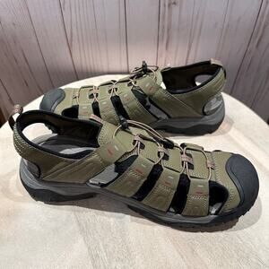 Croft & Barrow Sherman Mens Size 13 Sandals Taupe Gray Hiking Comfort Shoe New